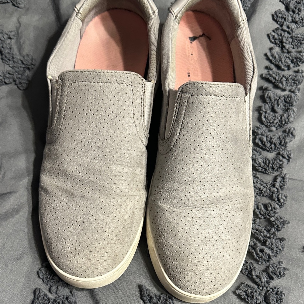 Dr. Scholl's Light Gray Slip-On Loafers